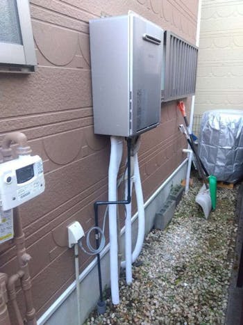 東京都八王子市のお客様の給湯器交換工事