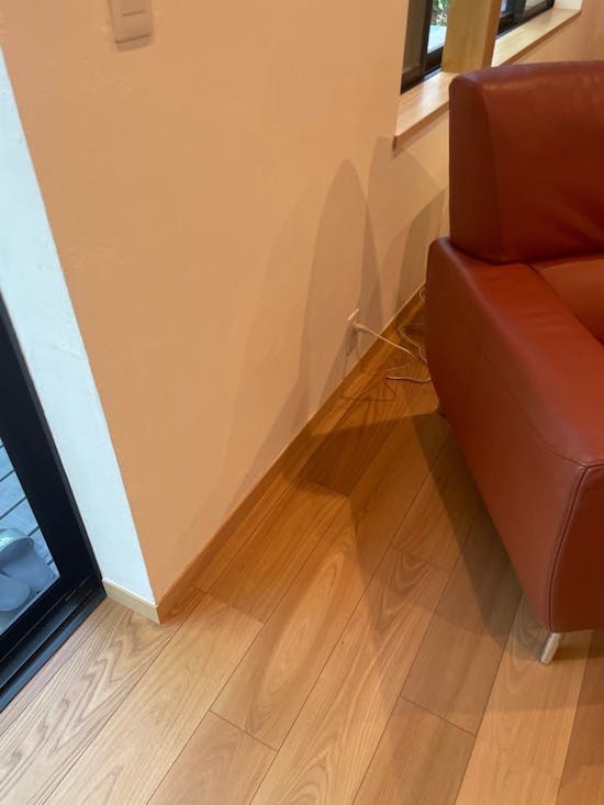 工事前　神奈川県横浜市のお客様のFF石油ストーブ設置工事