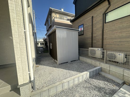 工事後　草加市のお客様の物置・倉庫工事