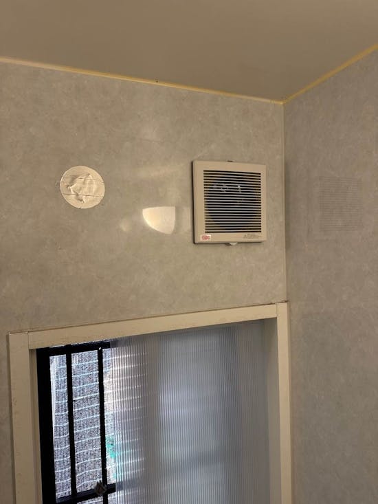 工事後 栃木県河内郡上三川町のお客様の浴室換気扇交換工事