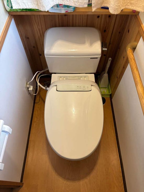工事前　茨城県久慈郡のお客様の便座交換工事