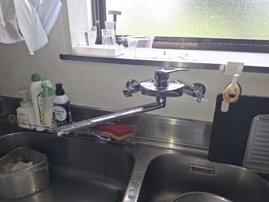 工事前　宮城県仙台市のお客様のキッチン混合水栓交換工事