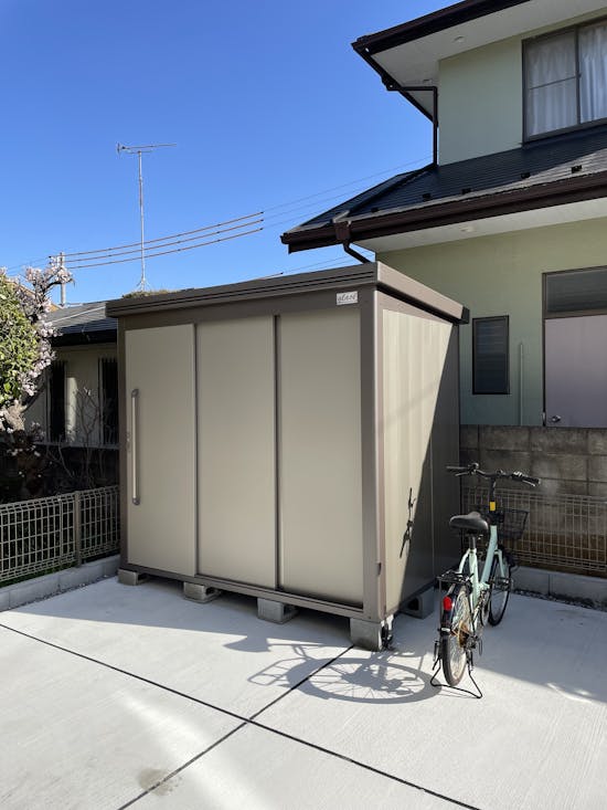 工事後　柏市のお客様の物置・倉庫工事