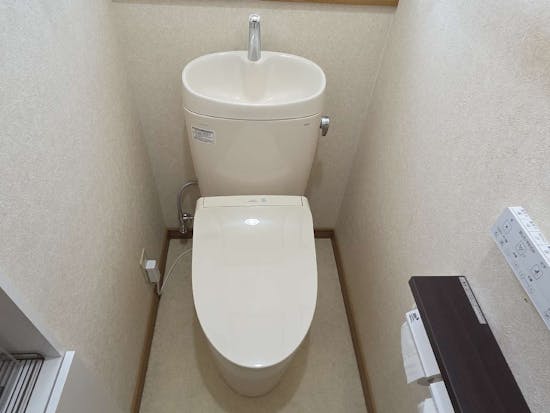 工事後 栃木県宇都宮市のお客様のフルオートトイレ交換パック工事