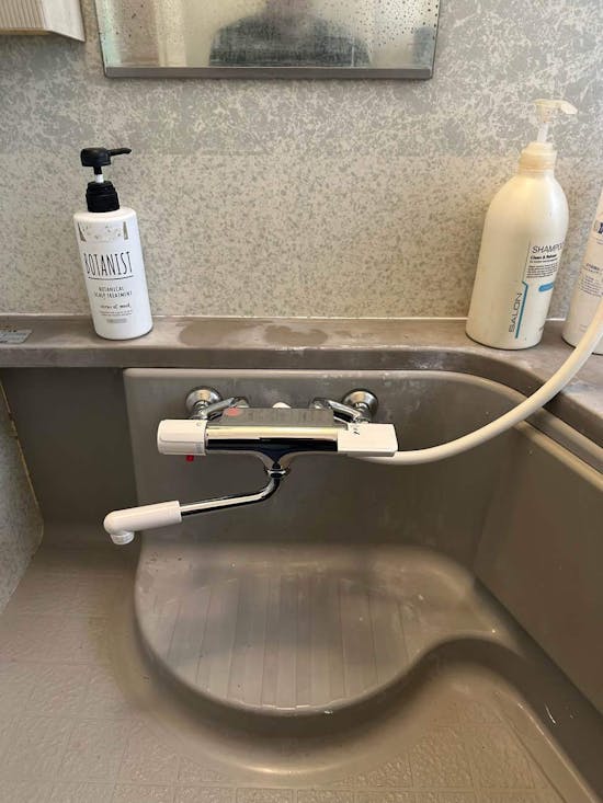 工事後　東京都八王子市のお客様の浴室水栓工事 