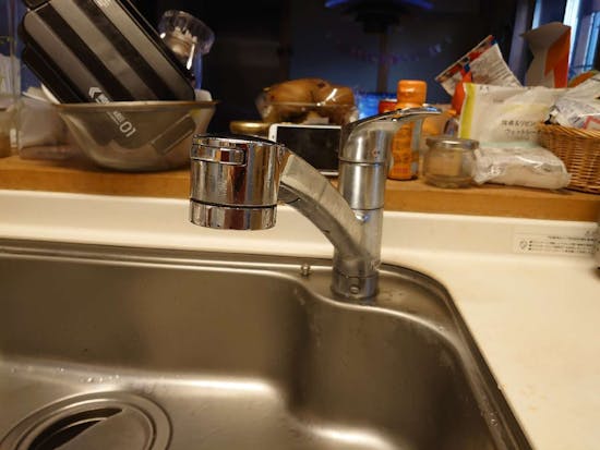 工事前　愛知県名古屋市のお客様のキッチン水栓交換工事