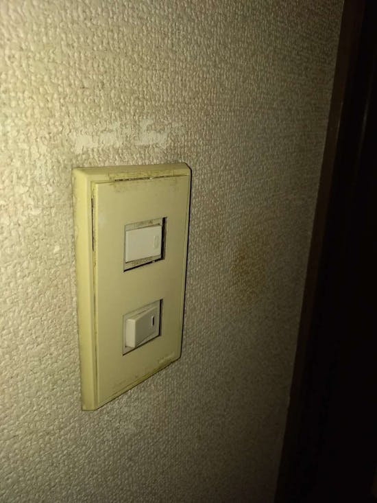 工事前　東京都立川市のお客様のスイッチ交換工事