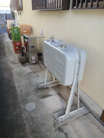 茨城県東茨城郡茨城町のお客様の石油給湯器交換工事
