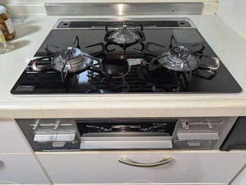 静岡県磐田市のお客様のビルトインコンロ交換工事