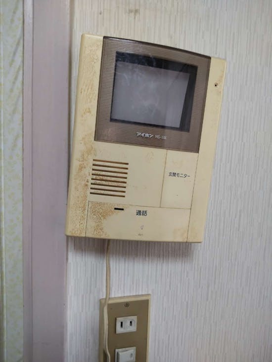 工事前　千葉県市原市のお客様のドアホン交換工事
