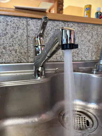 茨城県小美玉市のお客様のキッチン水栓交換工事