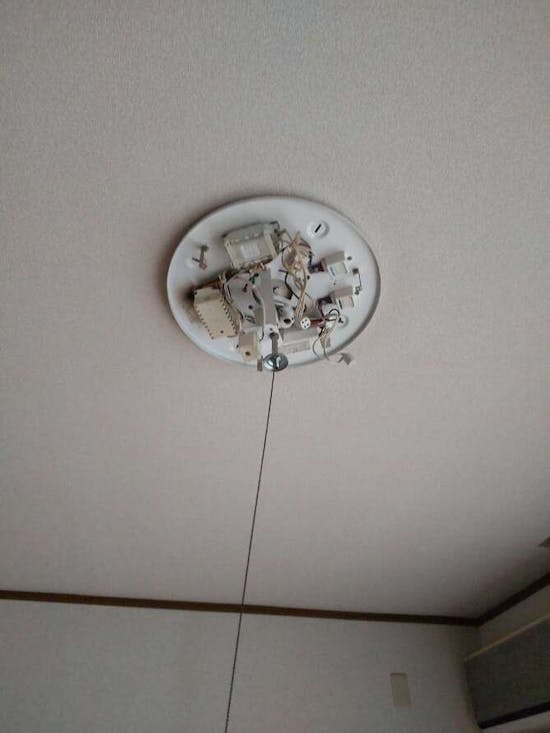 工事前　千葉県市原市のお客様の照明交換工事