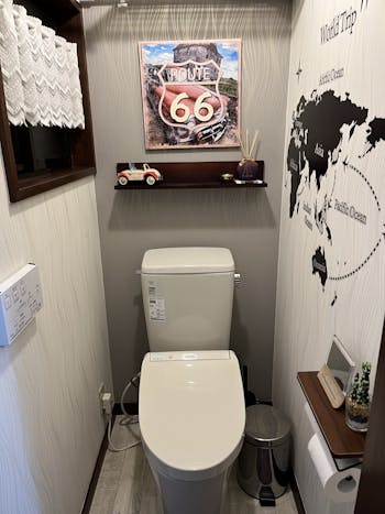 山梨県のお客様の引き戸玄関ドア、洗面化粧台工事、トイレ工事パック　具体的な工事内容2