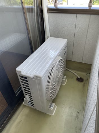 前橋市のお客様のエアコン取付2台工事　具体的な工事内容2