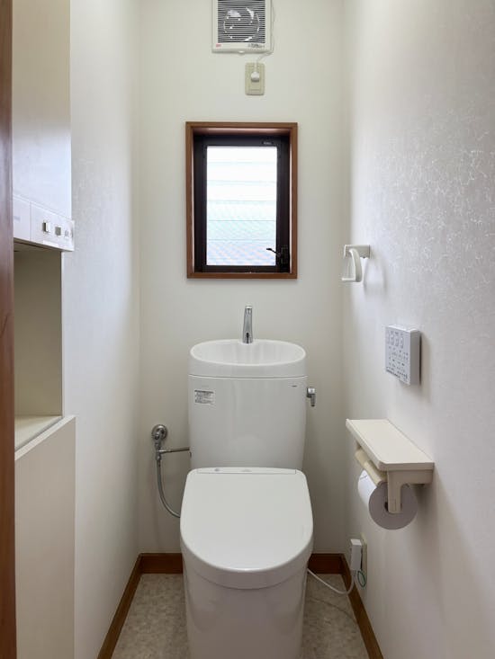 工事後 茨城県のお客様のトイレ交換内装パック工事
