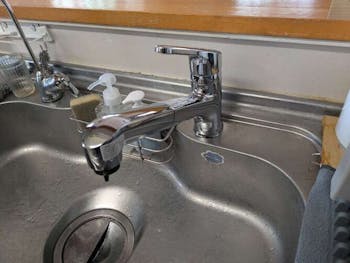 静岡県静岡市のお客様のキッチン水栓工事