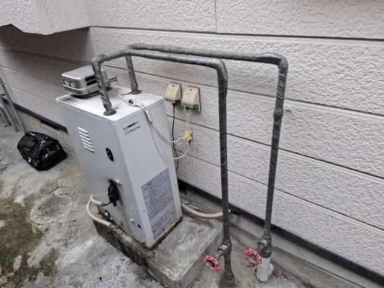 工事前　宮城県仙台市のお客様の石油給湯器交換工事