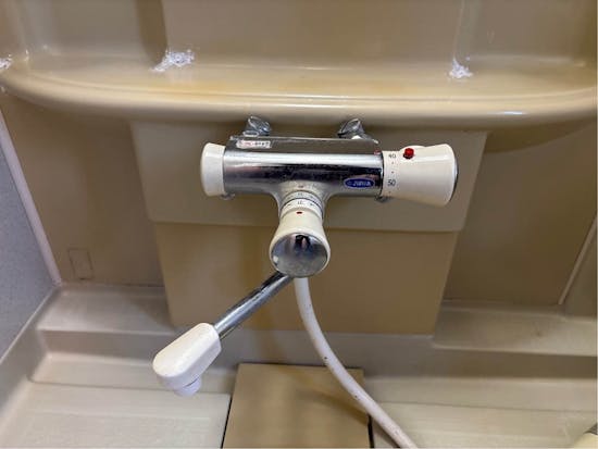 工事前　群馬県安中市のお客様のシャワー水栓工事