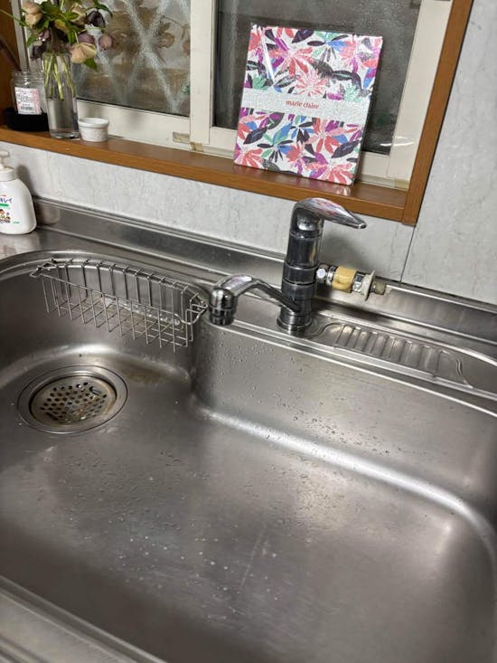 工事前　茨城県牛久市のお客様の水栓交換工事 