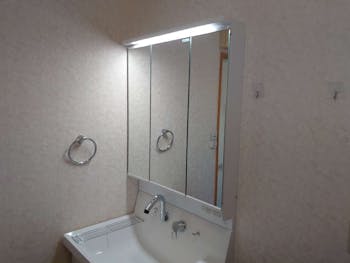 愛知県豊田市のお客様の洗面化粧台交換工事