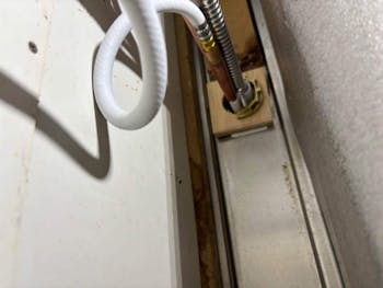 茨城県東茨城郡のお客様のキッチン水栓交換工事　具体的な工事内容2