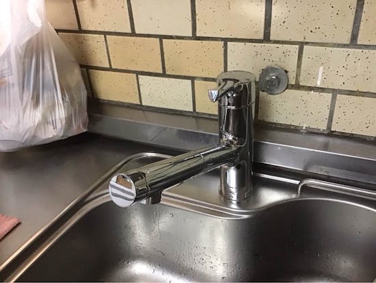 工事後　広島県広島市のお客様のキッチン水栓取替工事