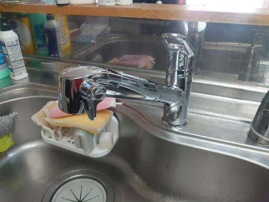 工事後 愛知県名古屋市のお客様のキッチン水栓交換工事