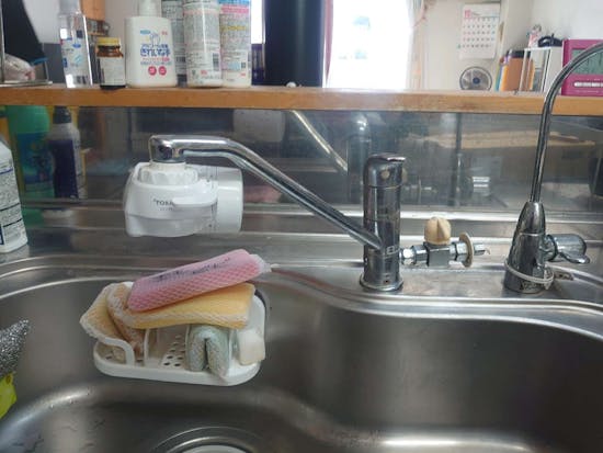 工事前 愛知県名古屋市のお客様のキッチン水栓交換工事