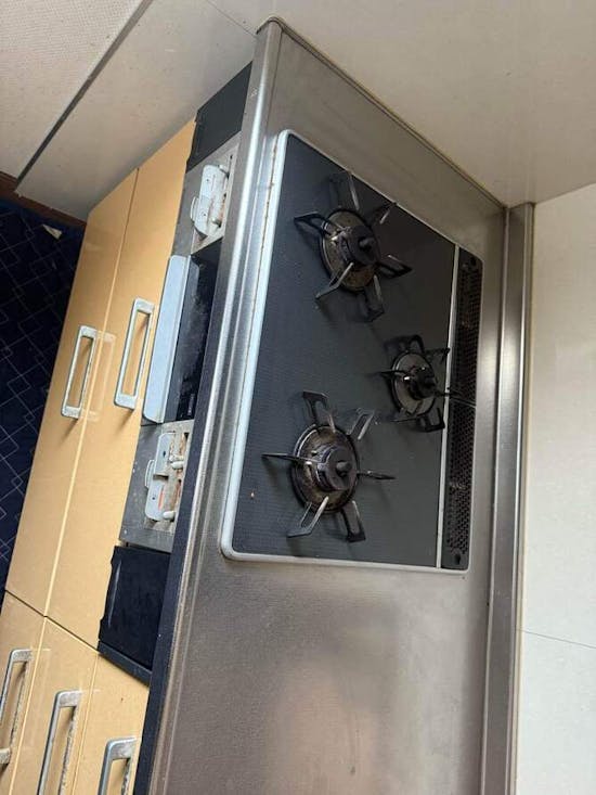 工事前　愛知県東海市のお客様のビルドインガスコンロ工事