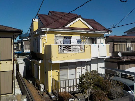 工事前　神奈川県横須賀市のお客様の外壁屋根塗装工事