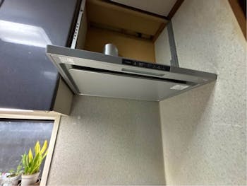群馬県安中市のお客様のレンジフード工事　具体的な工事内容1