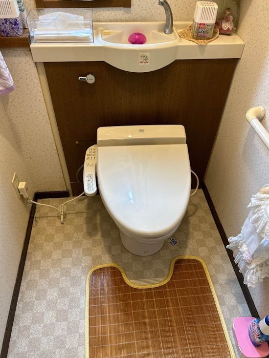 工事前　宮城県仙台市宮城野区のお客様の温水洗浄便座交換工事