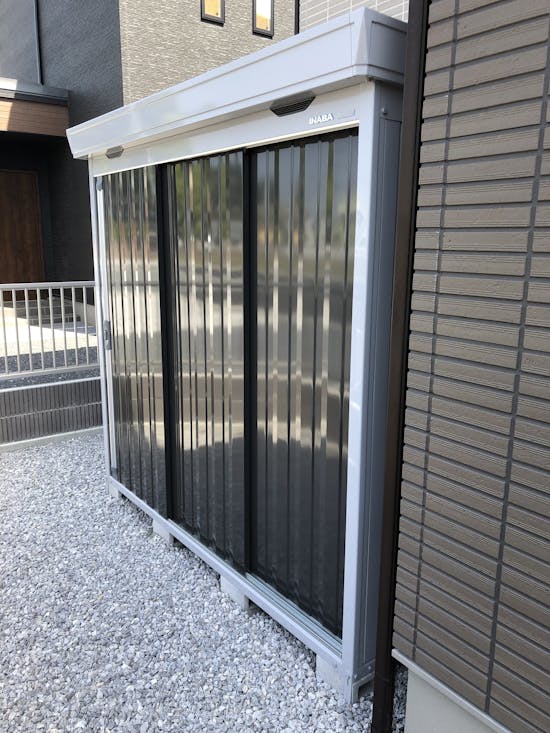 工事後　高崎市のお客様の物置・倉庫工事
