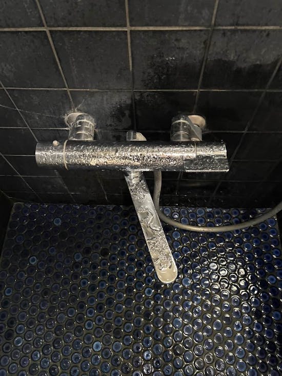 工事前　群馬県玉村町のお客様の浴室混合栓交換工事