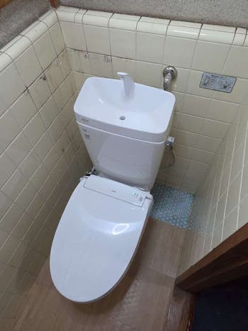 栃木県那須郡那珂川町のお客様のトイレ交換工事