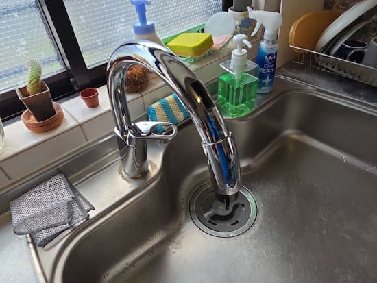 工事後　栃木県高根沢町のお客様のキッチン水栓工事