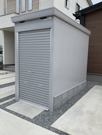 高崎市のお客様の自転車置き場工事