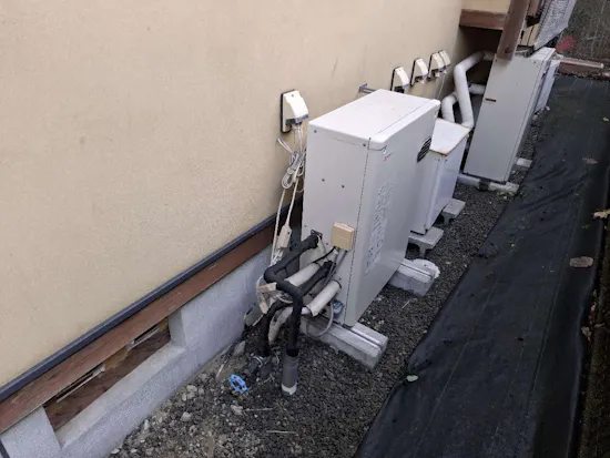 工事前　宮城県仙台市のお客様の石油給湯器交換工事