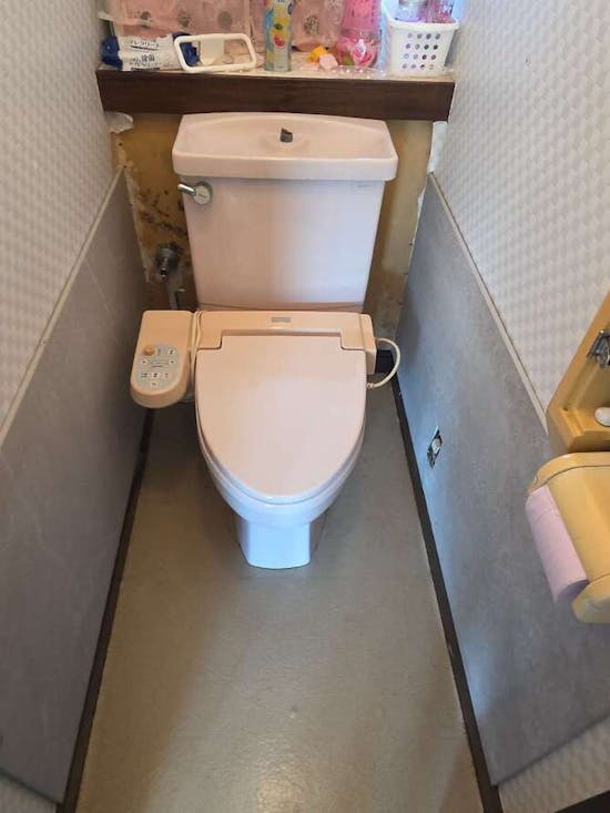工事前　栃木県芳賀郡市貝町のお客様の便器交換工事