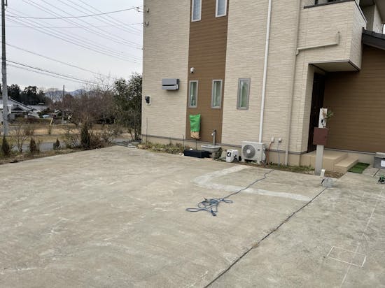 工事前 石岡市のお客様のカーポート工事