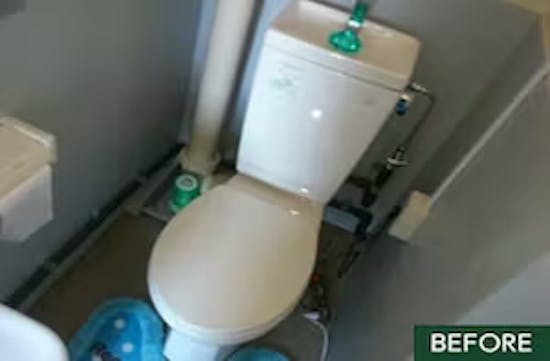 工事前　東京都のお客様のトイレ工事