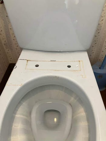 群馬県佐波郡のお客様のウオシュレット交換工事　具体的な工事内容1