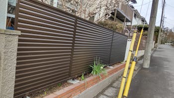 我孫子市のお客様のフェンス設置工事　具体的な工事内容1