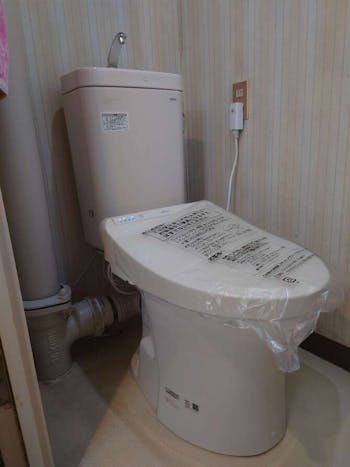 東京都昭島市のお客様のトイレ交換工事