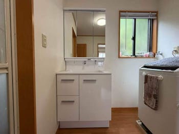 栃木県矢板市のお客様の洗面化粧台交換工事