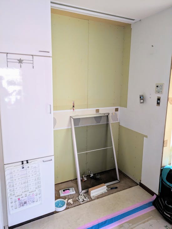 工事前　千葉県のお客様のLIXIL4点パック工事