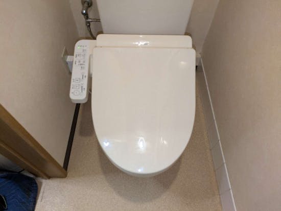 工事前　静岡県静岡市のお客様の温水洗浄便座工事