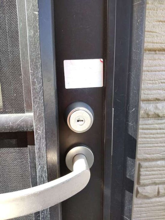 工事後 千葉県袖ケ浦市のお客様の勝手口ドア錠交換工事