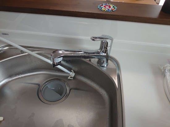 工事前 愛知県名古屋市昭和区のお客様の食洗器分岐金物設置工事