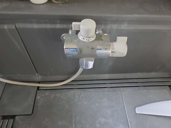 工事前　栃木県宇都宮市のお客様の浴室水栓交換工事